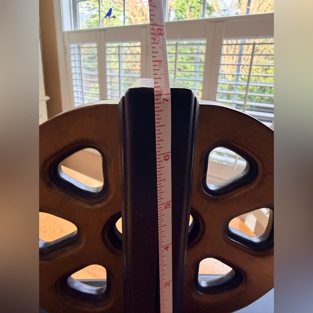 Film Reel Bookends- Gold & Black - Picture 3 of 4